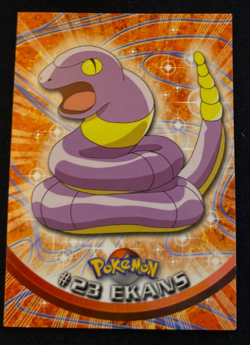 Pokemon Topps Ekans #23 Black Logo Non Holo TV Animation LP - Image 1