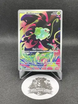 Pokemon TCG Bulbasaur 133/132 Me01 Illustration Rare Full Art Holo 80HP - Image 1