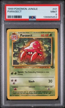 1999 POKEMON JUNGLE #41 PARASECT PSA 9 - Image 1
