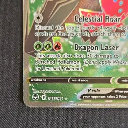 Pokemon Regidrago V Ultra Rare Full Art Holo 183/195 Silver Tempest HP220 - Image 3