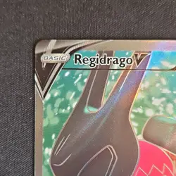 Pokemon Regidrago V Ultra Rare Full Art Holo 183/195 Silver Tempest HP220 - Image 4