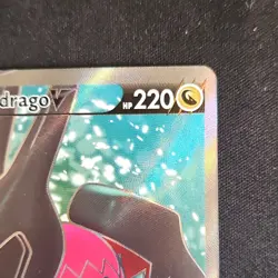 Pokemon Regidrago V Ultra Rare Full Art Holo 183/195 Silver Tempest HP220 - Image 5