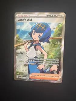 Pokemon Lana's Aid Full Art Trainer-Supporter Ultra Rare Sv06 207/167 Holo - Image 1
