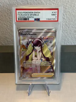 2023 Pokemon Crown Zenith 147/159 Elesa's Sparkle Full Art PSA 9 Mint - Image 1