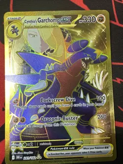 Cynthia’s Garchomp ex 241/182 Hyper Rare Destined Rivals Pokemon TCG NM ++ - Image 1