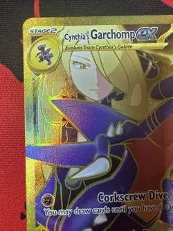 Cynthia’s Garchomp ex 241/182 Hyper Rare Destined Rivals Pokemon TCG NM ++ - Image 3