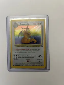 Pokemon Dragonite Holo Rare 4/62 Fossil Unlimited 100 HP 1999 Wizards English - Image 1