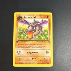 Pokemon TCG Aerodactyl 1st Edition Fossil Rare non holo 16/62 - Image 1