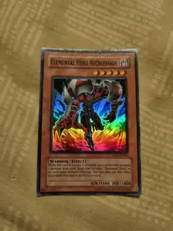 Elemental Hero Necroshade GX1 EN001 Super Rare Yugioh NM Mint - Image 1