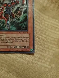 Elemental Hero Necroshade GX1 EN001 Super Rare Yugioh NM Mint - Image 3