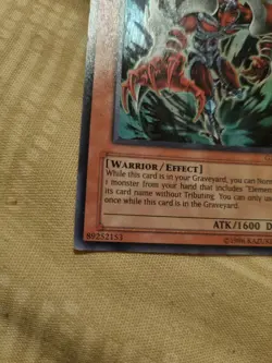 Elemental Hero Necroshade GX1 EN001 Super Rare Yugioh NM Mint - Image 4