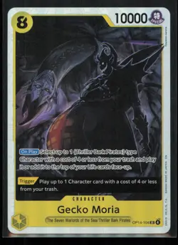 Gecko Moria - OP14-104 OP14-104 One Piece The Azure Sea's Seven Super Rare NM - Image 1