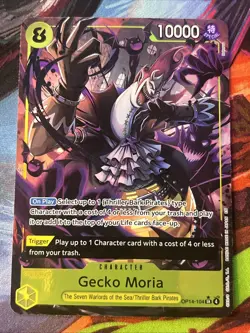 One Piece The Azure Sea's Seven OP14 English Alt SR Gecko Moria OP14-104 NM - Image 1