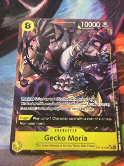 One Piece The Azure Sea's Seven OP14 English Alt SR Gecko Moria OP14-104 NM - Image 2