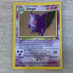 Gengar Fossil Holo Rare 5/62 Pokemon Card WOTC - NM - Image 1