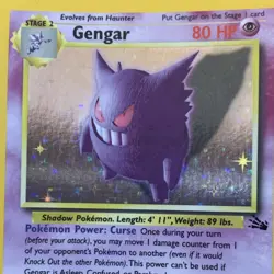 Gengar Fossil Holo Rare 5/62 Pokemon Card WOTC - NM - Image 2