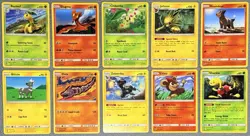 Pokemon Sun & Moon Lost Thunder Regular Card Lot x10 NM 💎 (1 RARE) - Image 1