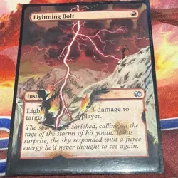 Lightning Bolt Altered Art MM MTG Card - Image 1
