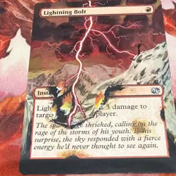 Lightning Bolt Altered Art MM MTG Card - Image 3