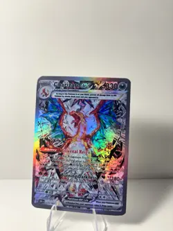 Charizard ex Tera Full Art Holo Pokemon Card – Dark Type Charizard – Ultra Rare - Image 3