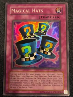 LP Yu-Gi-Oh! Magical Hats PSV-033 Unlimited Pharaoh's Servant Super Rare Card - Image 1