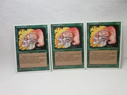 LLANOWAR ELVES X3 MAGIC THE GATHERING 4TH EDITION 1995 VTG MTG CARD #457 - Image 2