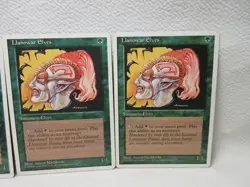 LLANOWAR ELVES X3 MAGIC THE GATHERING 4TH EDITION 1995 VTG MTG CARD #457 - Image 4