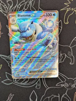 Blastoise ex - 009/165 - Pokemon 151 Ultra Rare Card NM - Image 1