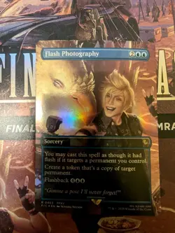 Flash Photography (Borderless) Commander: Final Fantasy Foil MTG NM - Image 1