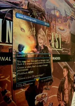 Flash Photography (Borderless) Commander: Final Fantasy Foil MTG NM - Image 3