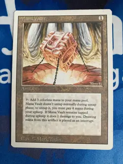 1x MTG Mana Vault Revised moderately played Magic the Gathering - Image 1