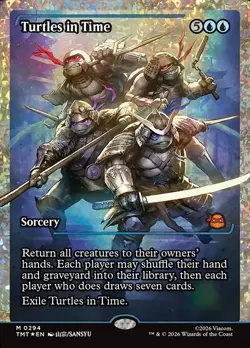 Turtles in Time X1 SHOWCASE FRACTURE FOIL -NM/M- Teenage Mutant Ninja Turtles - Image 1