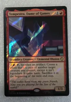 MTG TMNT - Tempestra, Dame of Games - Surge Foil - Image 1