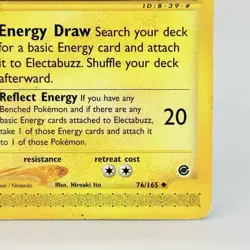Electabuzz 76/165 Expedition Regular Common Pokemon Vintage TCG 2000 MP Card - Image 4