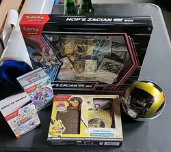 Pokemon Lot, Prismatic, Journey, Poke Ball Tin, Hops Zacian, World Championship - Image 1