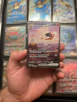 Pokemon TCG Scarlet and Violet 151 Charizard EX SIR 199/165 NM *SUPER CLEAN* - Image 1