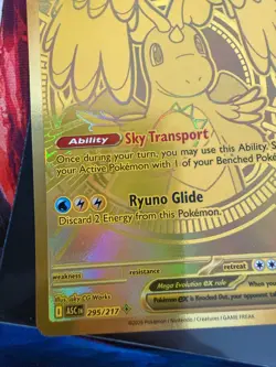 Mega Dragonite Ex 295/217 GOLD HYPER RARE - Pokemon Ascended Heroes - Image 2