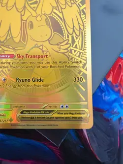 Mega Dragonite Ex 295/217 GOLD HYPER RARE - Pokemon Ascended Heroes - Image 3
