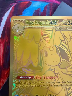 Mega Dragonite Ex 295/217 GOLD HYPER RARE - Pokemon Ascended Heroes - Image 5