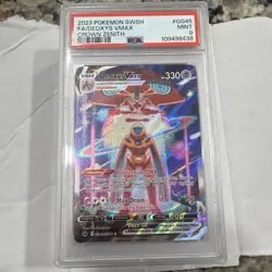2023 POKEMON SWORD AND SHIELD CROWN ZENITH #GG45 FA/DEOXYS VMAX PSA 9 - Image 1