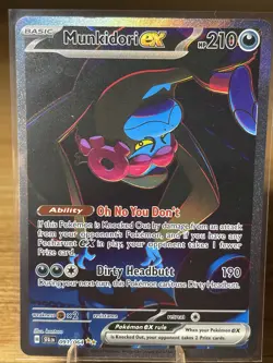 Munkidori ex 091/064 Pokemon TCG Shrouded Fable Special Illustration Rare NM - Image 1