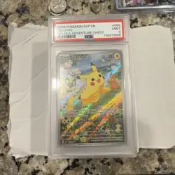 2024 POKEMON SVP EN-SV BLACK STAR PROMO 088 PIKACHU PALDEA ADVENTURE CHEST PSA 9 - Image 1
