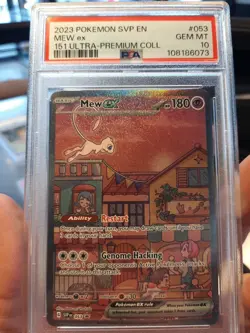 Mew Ex 151 Ultra Premium Collection Psa 10 Gem Mint 053 Scarlet And Violet 151 - Image 1