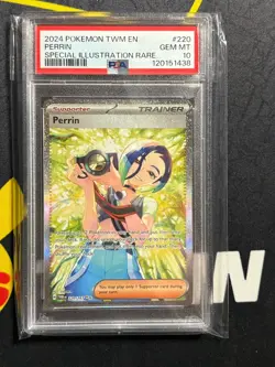 2024 POKEMON TWM EN-TWILIGHT MASQUERADE SPECIAL ILLUSTRATION RARE PERRIN PSA 10 - Image 1