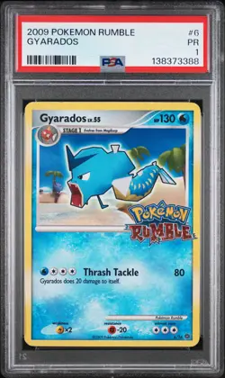 PSA 1 PR 2009 Pokemon Rumble Gyarados 6/16 Rare Promo - Image 1
