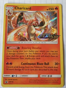 Charizard Pre-Release Black Star Promo SM158 Team Up Pokemon TCG - Image 1