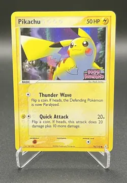 Pokemon Pikachu 78/110 - Stamped Reverse Holo - EX Holon Phantoms 2006 - LP - Image 1