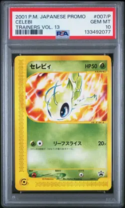 2001 POKEMON JPN PROMO TRAINERS VOL. 13 #007/P CELEBI PSA 10 - Image 1