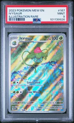 Ivysaur 167/165 - Scarlet Violet 151 - PSA 9 - Graded Pokemon - Image 1
