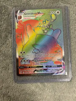 Greedent VMAX 272/264 Pokemon TCG: SWSH08 - Fusion Strike Secret Rare Rainbow - Image 1